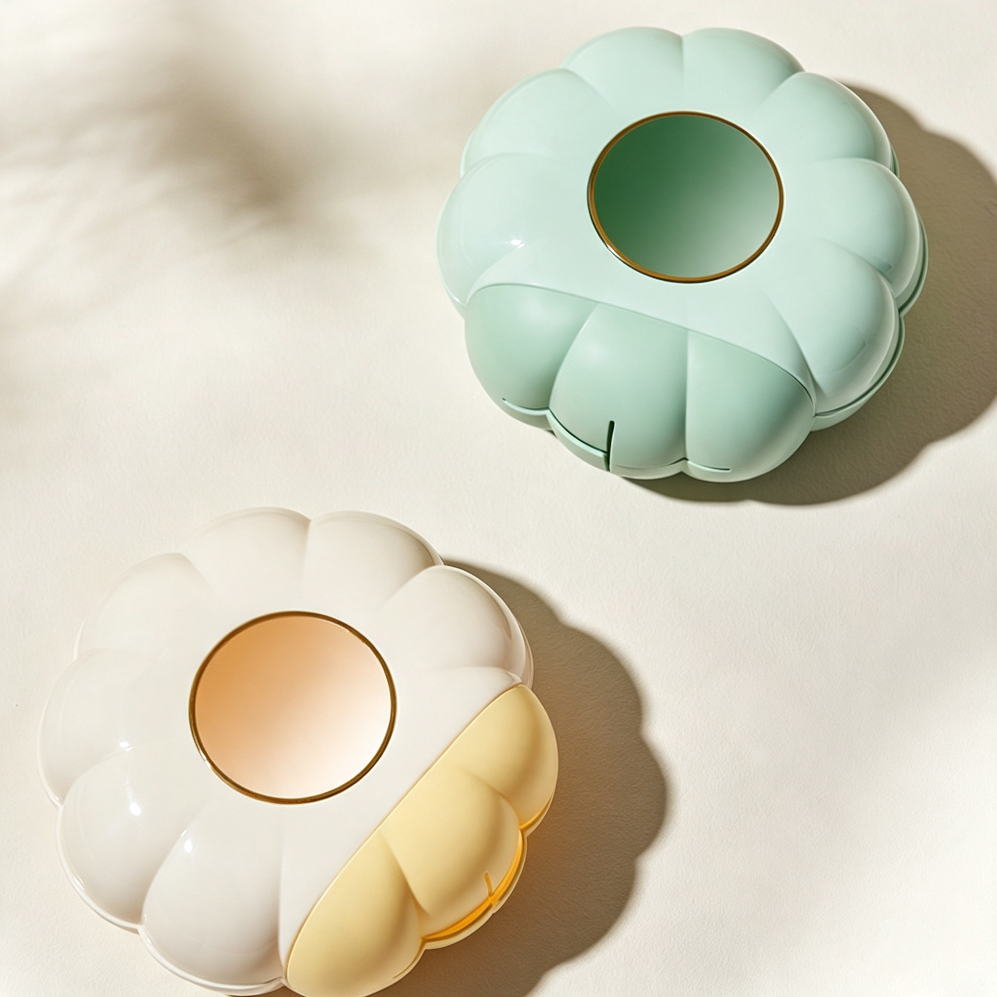 Flower-Shaped Wall-Mounted Plastic Wrap Cover Organizer