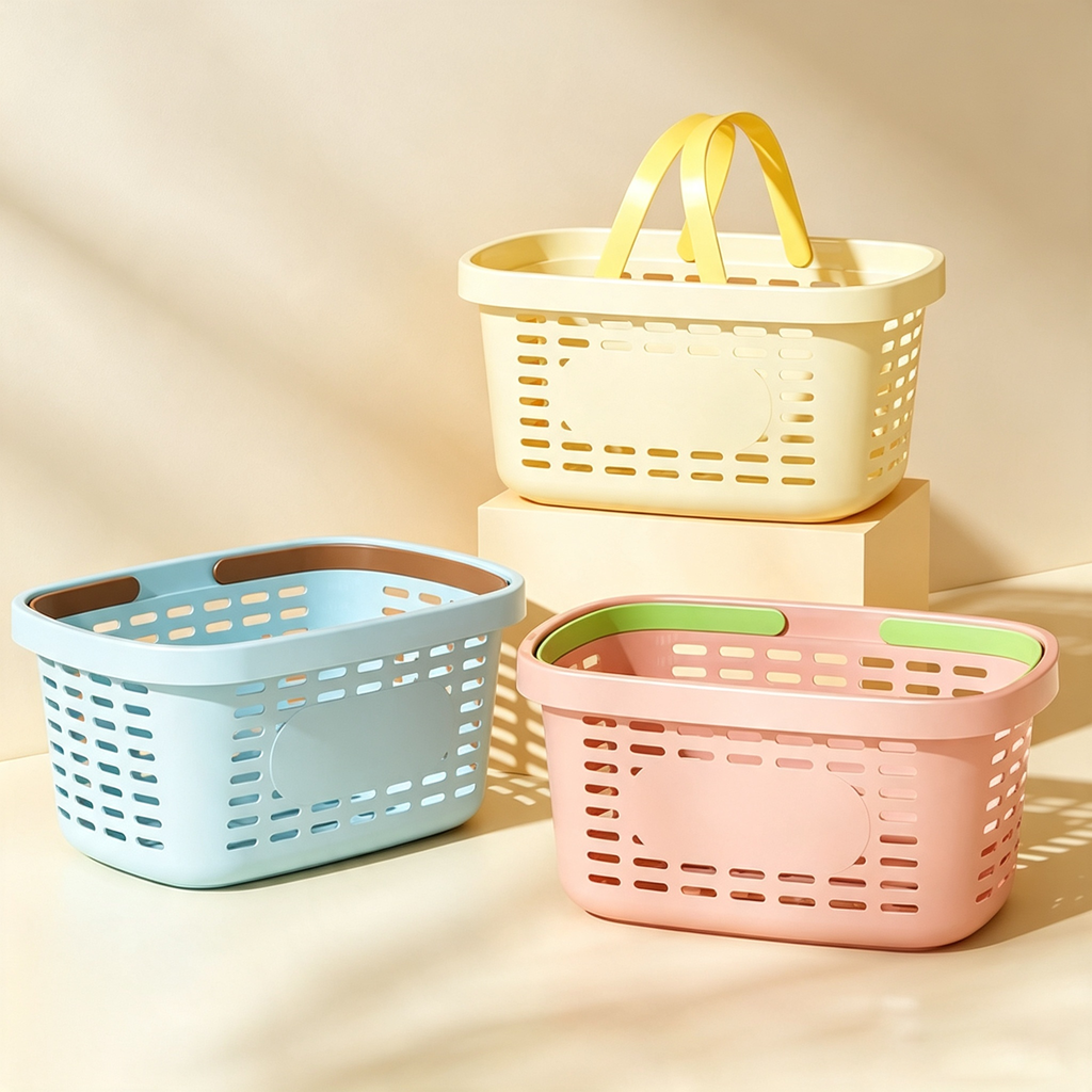 Handheld Perforated Storage Basket