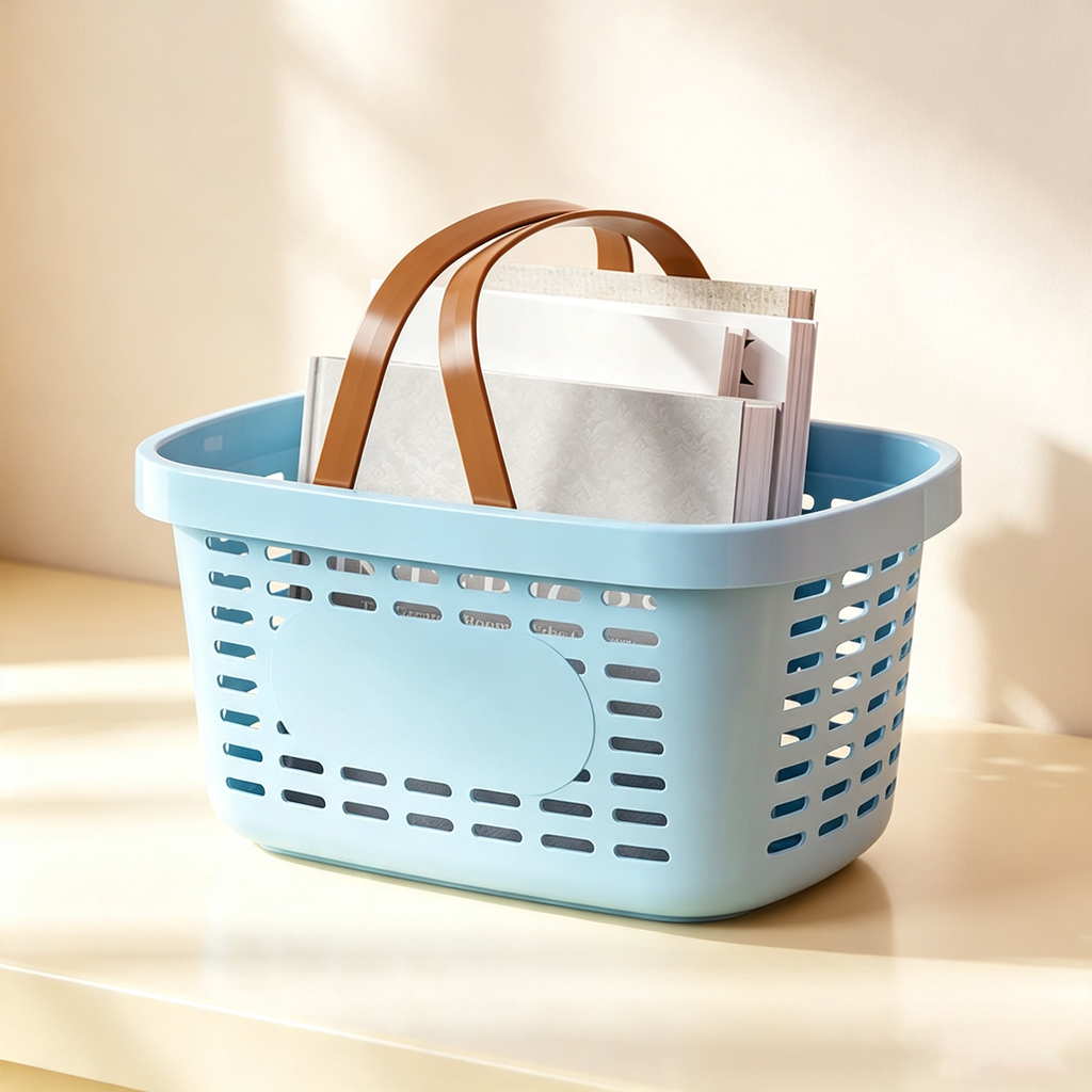 Handheld Perforated Storage Basket