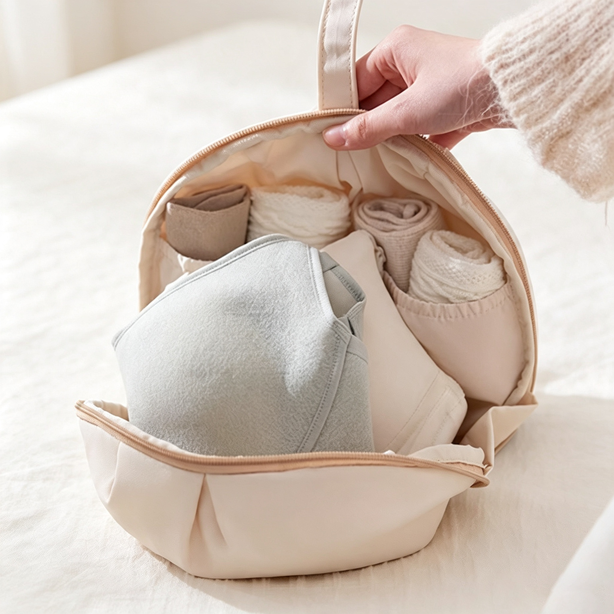 Portable Zippered Lingerie Organizer